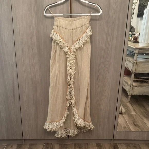 Boho Cream Lace Maxi Skirt & Top - Picture 2 of 8
